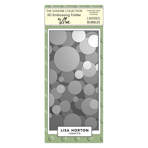 Lisa Horton Crafts Embossing Folder-Layered Bubbles - 5A002G52-1GHJJ - 792816357361