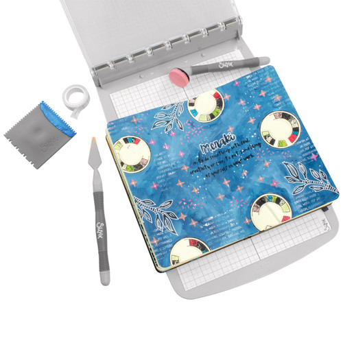 Sizzix Clear Stamp Set 7/Pkg W/Stencils 3/Pkg By Cat Kerr-Create - 5A002BLL-1GF33