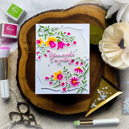 Pinkfresh Studio Stencils 4.25"X5.5" 3/Pkg-Print Shop: Modern Botanicals - 5A002CWS-1GGBT