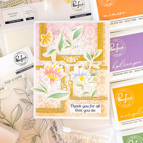 Pinkfresh Studio Clear Stamp Set 4"X6"-Kindness In Bloom 5A002CWL-1GGCJ