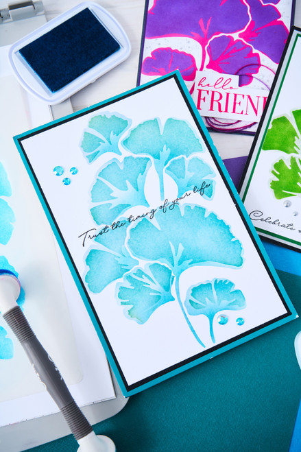 Sizzix A5 Cosmopolitan Stencil By Stacey Park 2/Pkg-Inspire Adornment - 5A00282F-1GB4M