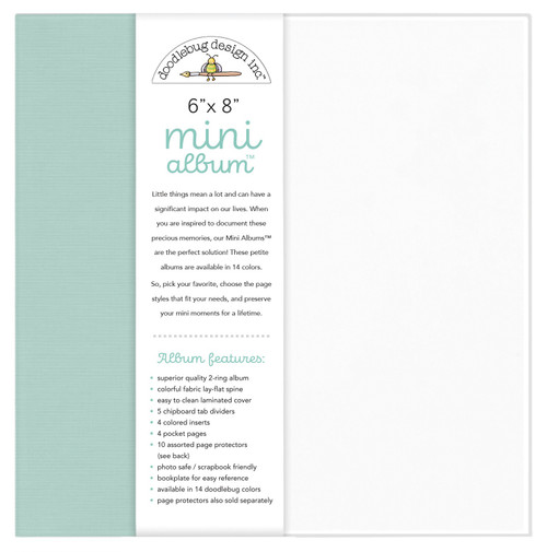 Doodlebug Mini Album 6"X8"-Mint - 5A002C3Z-1GFMG - 842715084865