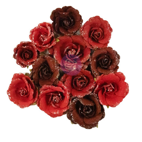 3 Pack Prima Marketing Paper Flowers 12/Pkg-Deck The Halls, From The North Pole 5A00288S-1GB9R - 655350670863