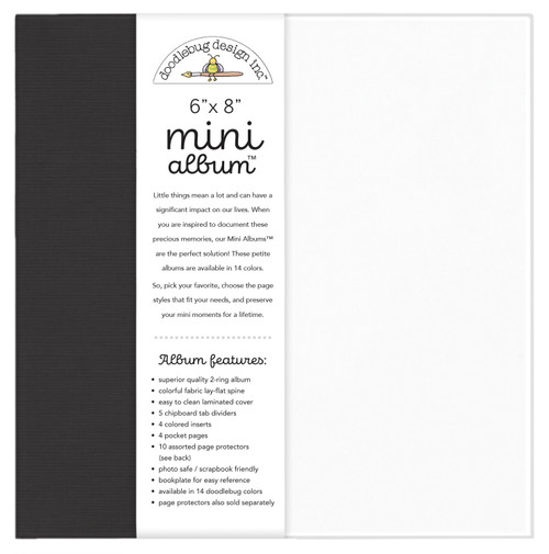 Doodlebug Mini Album 6"X8"-Beetle Black - 5A002C3Z-1GFMF - 842715084926 Doodlebug Mini Album 6"X8"-Beetle Black - 5A002C3Z-1GFMF - 842715084926