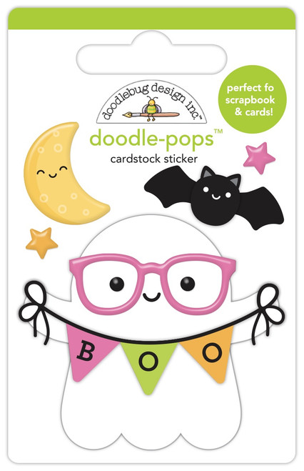 Doodlebug Doodle-Pops 3D Sticker-Halloween Spirit, Hey Pumpkin 5A002C44-1GFNT - 842715085695