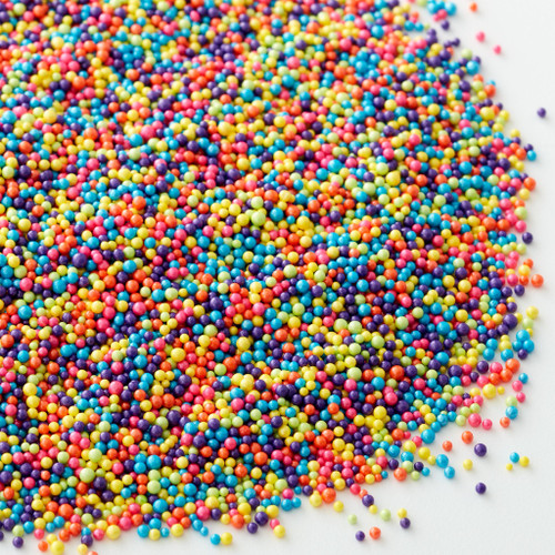 4 Pack - Wilton Nonpareil Sprinkle Mix Tub 10oz-Bright Pastel - 5A002HBS-1GJVT