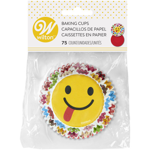 6 Pack - Wilton Standard Baking Cups 75/Pkg-Smiling Emoji - 5A002HBK-1GJW3 - 070896052902