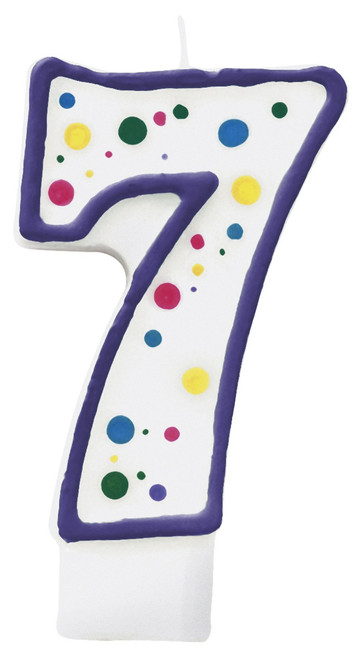 12 Pack - Wilton Number Birthday Candle 3"-7, Purple - 5A002HBH-1GJWF