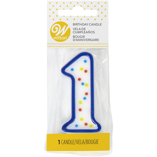 12 Pack - Wilton Number Birthday Candle-1, Blue - 5A002HB3-1GJWC - 070896282668