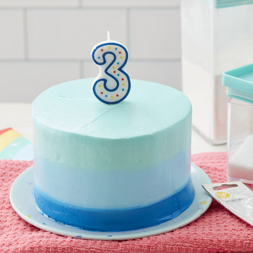 12 Pack - Wilton Number Birthday Candle-3, Blue - 5A002HB6-1GJWJ 12 Pack - Wilton Number Birthday Candle-3, Blue - 5A002HB6-1GJWJ