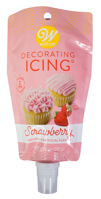 3 Pack - Wilton Icing Decorating Pouch With Tips 7oz-Strawberry - 5A002H9Q-1GJVM - 070896169594 3 Pack - Wilton Icing Decorating Pouch With Tips 7oz-Strawberry - 5A002H9Q-1GJVM - 070896169594