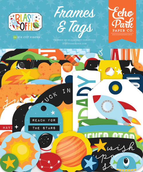 3 Pack - Echo Park Ephemera-Frames & Tags, Blast Off - 5A002H06-1GJKD - 732388430628 3 Pack - Echo Park Ephemera-Frames & Tags, Blast Off - 5A002H06-1GJKD - 732388430628
