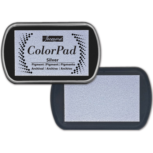 Jaquard Pigment Ink Metallic Color Pad-Silver - 5A002HFH-1GK05 Jaquard Pigment Ink Metallic Color Pad-Silver - 5A002HFH-1GK05