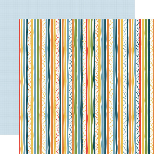 25 Pack Little Things Mean A Lot Double-Sided Cardstock 12"X12"-Dream Big Stripes 5A002H1R-1GJMS - 732388444328