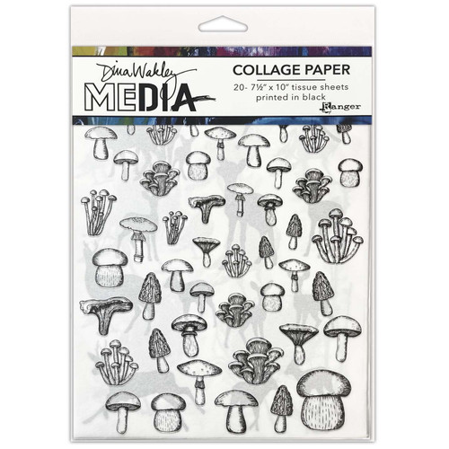 3 Pack - Dina Wakley MEdia Collage Tissue Paper 7.5"X10" 20/PKg-The Forest - 5A002GKJ-1GJ36 - 789541085973