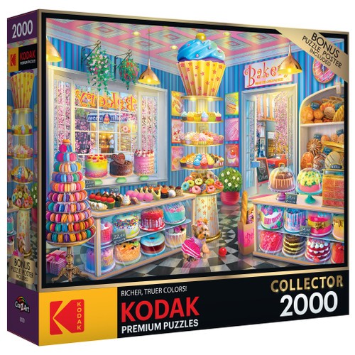 Kodak Collector Jigsaw Puzzle 2000 Pieces 38"X26"-Main Street Bakery - 5A002H5Y-1GJQT - 4895145428330