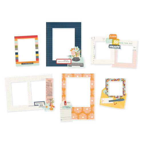 For The Record Chipboard Frames-6/Pkg - 5A002GVB-1GJG6