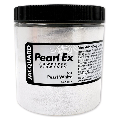 Jaquard Pearl Ex Powdered Pigments 4oz-# 651 Pearl White - 5A002HFM-1GJZP - 743772030362