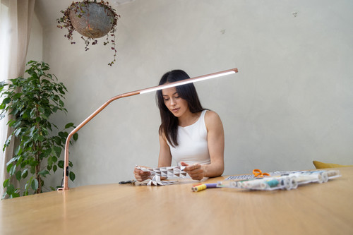 Daylight Slimline 4 Table Lamp-Rose Gold - 5A002GLK-1GJ45 Daylight Slimline 4 Table Lamp-Rose Gold - 5A002GLK-1GJ45