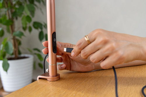 Daylight Slimline 4 Table Lamp-Rose Gold - 5A002GLK-1GJ45 Daylight Slimline 4 Table Lamp-Rose Gold - 5A002GLK-1GJ45