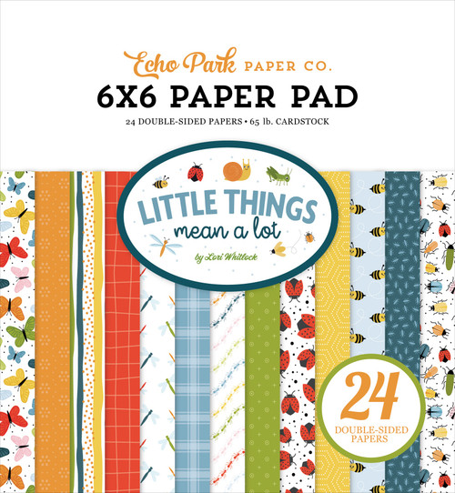 Echo Park Double-Sided Paper Pad 6"X6"-Little Things Mean A Lot 5A002H33-1GJLZ - 732388445622