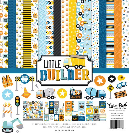 Echo Park Collection Kit 12"X12"-Little Builder - 5A002H0T-1GJJ8 - 732388437627 Echo Park Collection Kit 12"X12"-Little Builder - 5A002H0T-1GJJ8 - 732388437627