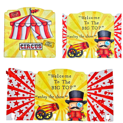 AALL And Create A6 Photopolymer Clear Stamp Set-The Big Top - 5A002GJ7-1GJ12