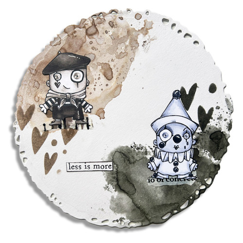 AALL And Create A7 Photopolymer Clear Stamp Set-Pierrot And Mime - 5A002GJ9-1GJ11 AALL And Create A7 Photopolymer Clear Stamp Set-Pierrot And Mime - 5A002GJ9-1GJ11