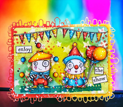 AALL And Create A7 Photopolymer Clear Stamp Set-Pierrot And Mime - 5A002GJ9-1GJ11 AALL And Create A7 Photopolymer Clear Stamp Set-Pierrot And Mime - 5A002GJ9-1GJ11