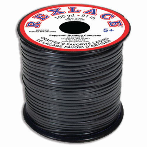 3 Pack - Rexlace Plastic Lacing 100yd-Pearl Black - 5A002HCH-1GJY1 - 725879150839