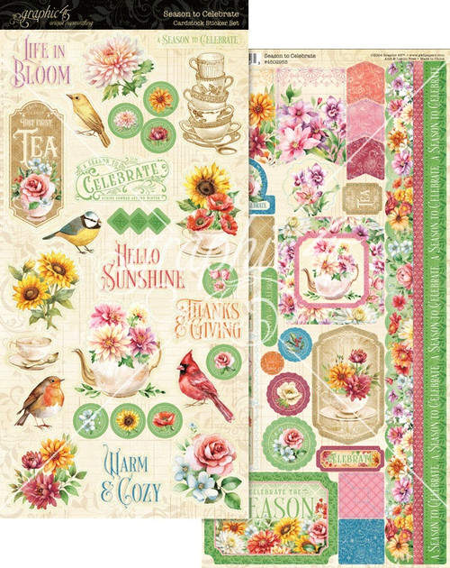 2 Pack - Graphic 45 Sticker Set-Season To Celebrate - 5A002HP7-1GK70