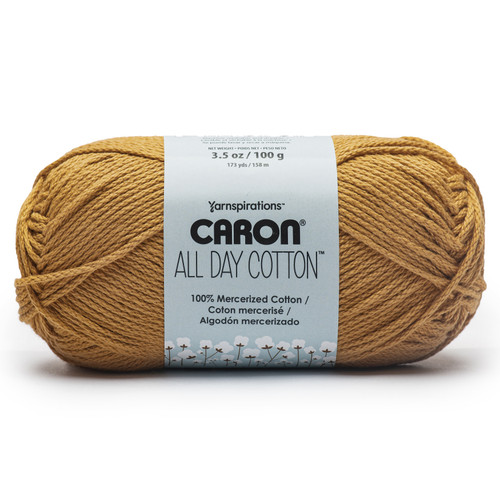 3 Pack - Caron All Day Cotton Yarn-Golden - 5A002G8W-1GHT9 - 057355562912