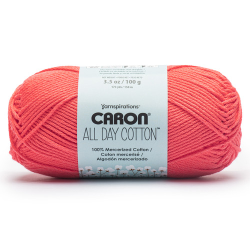 3 Pack - Caron All Day Cotton Yarn-Watermelon - 5A002G8W-1GHT4 - 057355562929