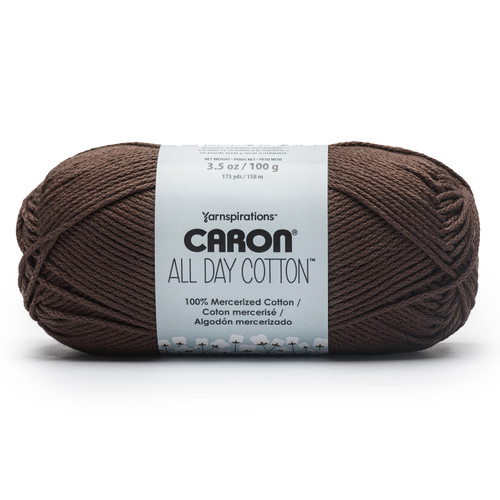 3 Pack - Caron All Day Cotton Yarn-Coffee Bean - 5A002G8W-1GHT0 - 057355562677 3 Pack - Caron All Day Cotton Yarn-Coffee Bean - 5A002G8W-1GHT0 - 057355562677