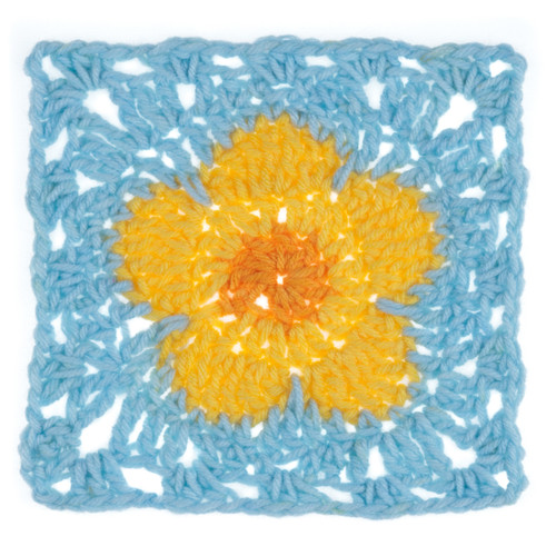 3 Pack - Red Heart All In One Granny Square Yarn-MARIGOLD - 5A002GBS-1GHV7