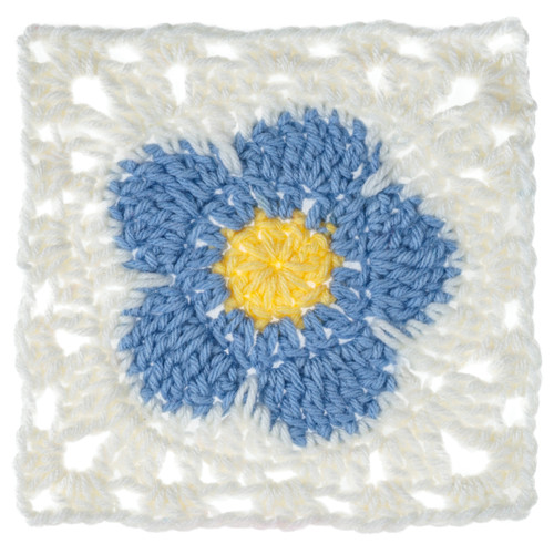 3 Pack - Red Heart All In One Granny Square Yarn-FORGET ME NOT - 5A002GBS-1GHW2