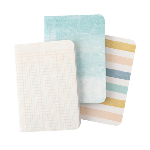 3 Pack - Heidi Swapp Set Sail Mini Blank Notebooks-3/Pkg - HS021033 3 Pack - Heidi Swapp Set Sail Mini Blank Notebooks-3/Pkg - HS021033