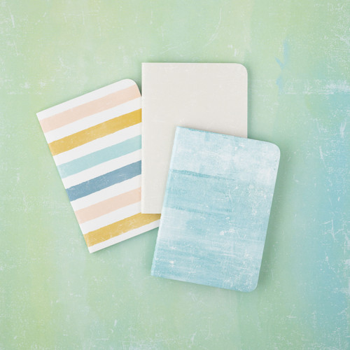 3 Pack - Heidi Swapp Set Sail Mini Blank Notebooks-3/Pkg - HS021033 3 Pack - Heidi Swapp Set Sail Mini Blank Notebooks-3/Pkg - HS021033