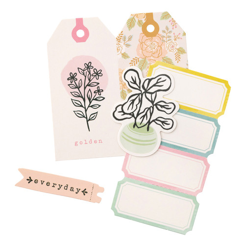 3 Pack - Gingham Garden Ephemera Die-Cuts 50/Pkg-Icons W/Gold Foil Accents - CP014014 3 Pack - Gingham Garden Ephemera Die-Cuts 50/Pkg-Icons W/Gold Foil Accents - CP014014