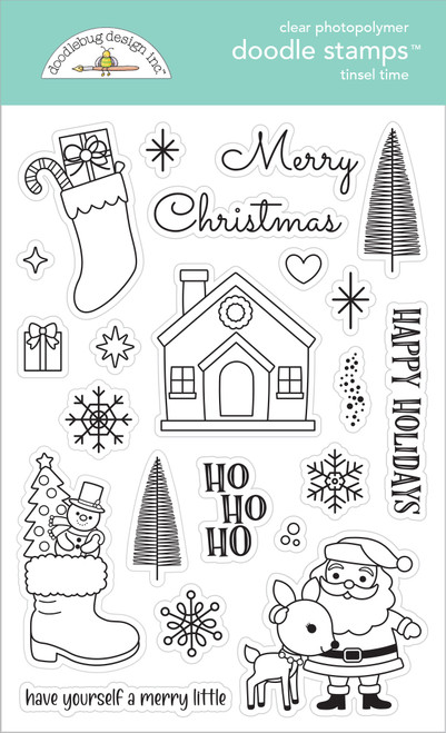 Doodlebug Clear Doodle Stamps-Tinsel Time - 5A002HMN-1GK67 - 842715087439 Doodlebug Clear Doodle Stamps-Tinsel Time - 5A002HMN-1GK67 - 842715087439
