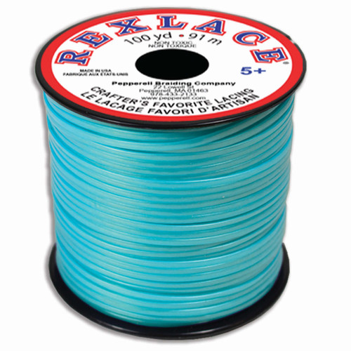 Rexlace Plastic Lacing 100yd-Pearl Turquoise - 5A002HCH-1GJYD - 725879150815