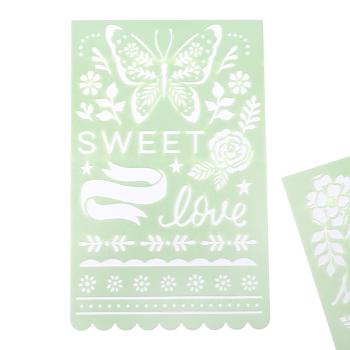 3 Pack - Crate Paper Gingham Garden Stencils-2/Pkg - CP014022