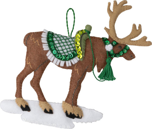 Bucilla Felt Ornaments Applique Kit Set Of 4-Nordic Noel - 5A002HRK-1GK9Y