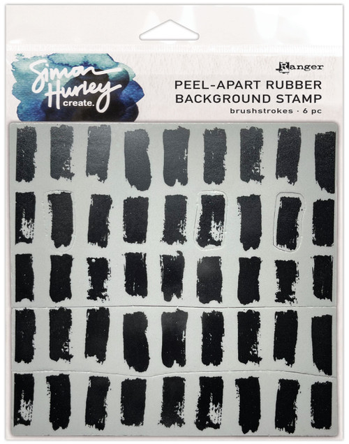 Simon Hurley create. Background Stamp 6"X6"-Brushstrokes - 5A002HPX-1GK8Z - 789541087922