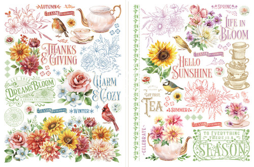 Graphic 45 Rub-On Transfers-Season To Celebrate - 5A002HNV-1GK7P