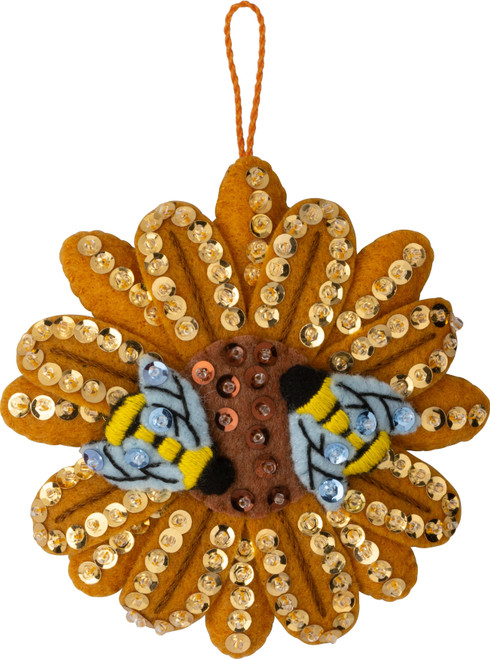 Bucilla Felt Ornaments Applique Kit Set Of 4-Beehive Bliss - 5A002HRR-1GKB4 - 046109897271