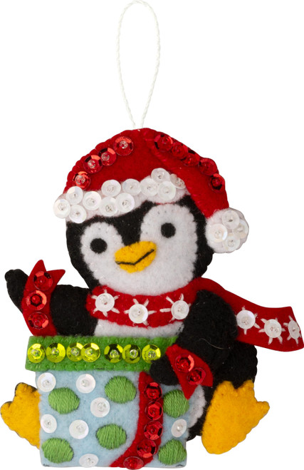 Bucilla Felt Ornaments Applique Kit Set Of 6-Polar Pals Ornaments - 5A002HRW-1GKB8 - 046109897523