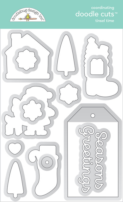 Doodlebug Doodle Cuts Dies-Tinsel Time - 5A002HJL-1GK4G - 842715087446 Doodlebug Doodle Cuts Dies-Tinsel Time - 5A002HJL-1GK4G - 842715087446