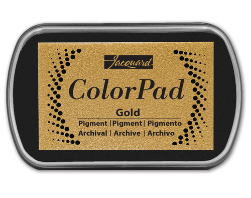 Jaquard Pigment Ink Metallic Color Pad Refill-Gold - 5A002HDW-1GJZC - 743772000624
