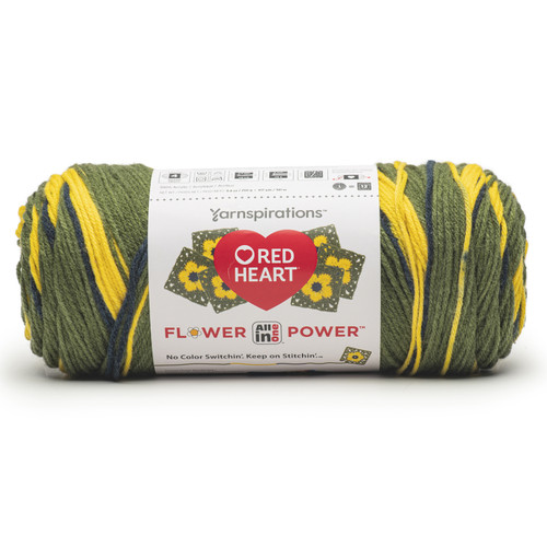 Red Heart All In One Granny Square Yarn-GOLDENROD - 5A002GBS-1GHVK - 073650095924